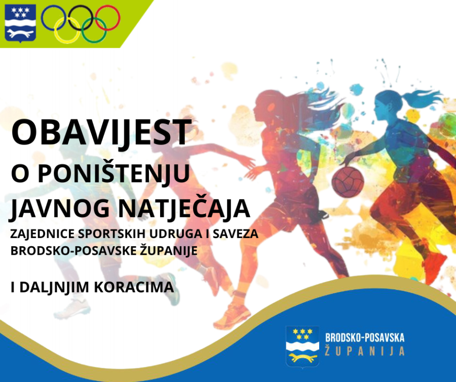OBAVIJEST O PONIŠTENJU JAVNOG NATJEČAJA I INFORMACIJA O DALJNJIM KORACIMA