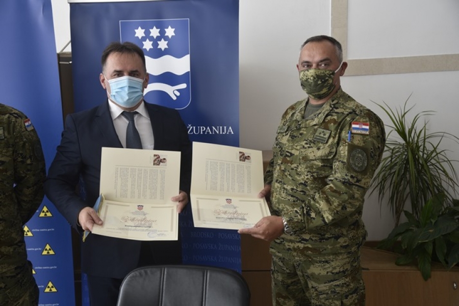 Predstavnici Ratne škole u posjetu Brodsko-posavskoj županiji
