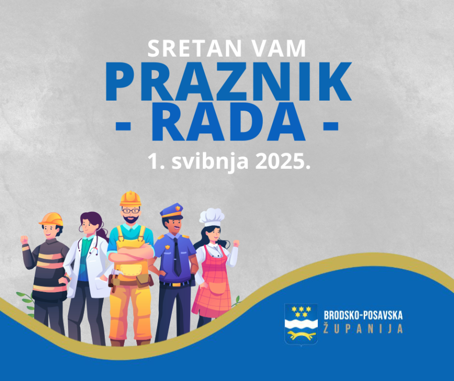 Čestitamo Vam 1. svibnja - Međunarodni praznik rada